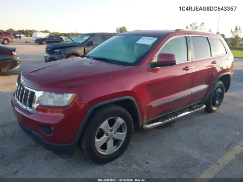 2013 Jeep Grand Cherokee Laredo VIN 1C4RJEAG8DC643357 фото 3