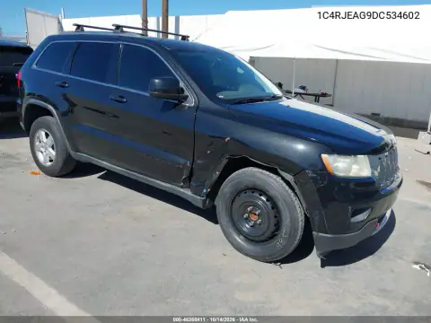 1C4RJEAG9DC534602 — 2013 Jeep Grand Cherokee, Передняя часть справа, фото до ремонта