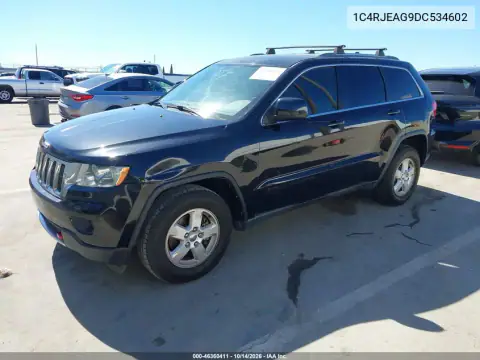1C4RJEAG9DC534602 — 2013 Jeep Grand Cherokee, фото 3 с аукциона IAAI, Передняя часть справа
