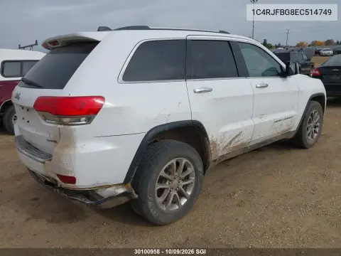 2014 Jeep Grand Cherokee Limited VIN 1C4RJFBG8EC514749 фото 5