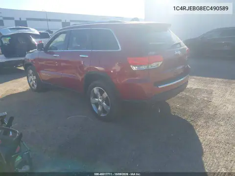 2014 Jeep Grand Cherokee Limited VIN 1C4RJEBG8EC490589 фото 3