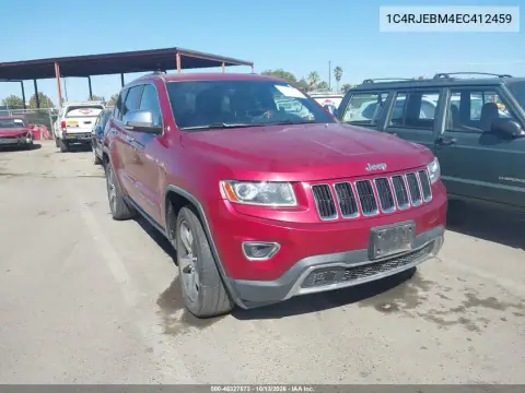 1C4RJEBM4EC412459 — 2014 Jeep Grand Cherokee, Естественный износ, фото до ремонта