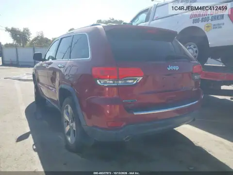 2014 Jeep Grand Cherokee Limited VIN 1C4RJEBM4EC412459 фото 3