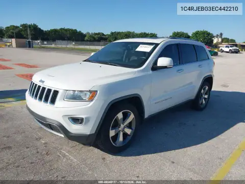 1C4RJEBG3EC442210 — 2014 Jeep Grand Cherokee, фото 2 с аукциона IAAI 15.10.2026, Естественный износ