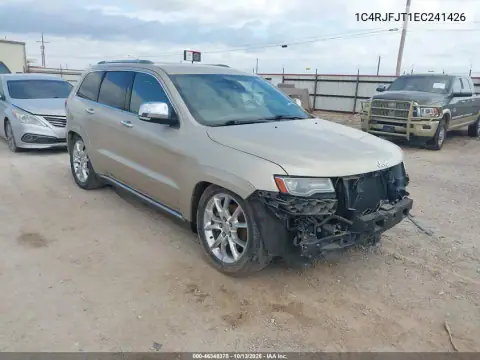1C4RJFJT1EC241426 — 2014 Jeep Grand Cherokee, Возвращение во владение, фото до ремонта