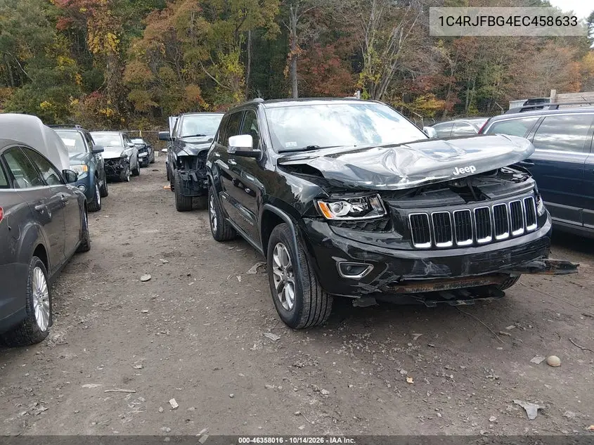 1C4RJFBG4EC458633 — 2014 Jeep Grand Cherokee, фото 2 с аукциона IAAI, Передняя часть