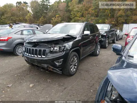 1C4RJFBG4EC458633 — 2014 Jeep Grand Cherokee, фото 3 с аукциона IAAI, Передняя часть