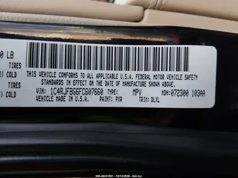 2015 Jeep Grand Cherokee Limited VIN 1C4RJFBG6FC607660 фото 10
