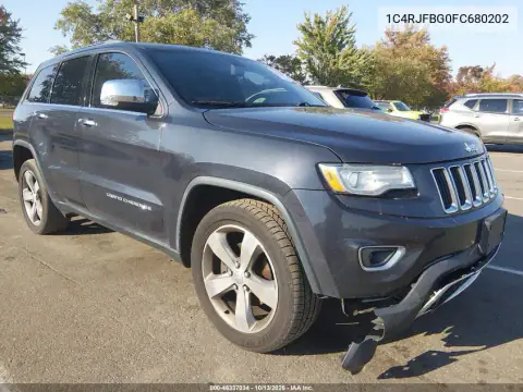 1C4RJFBG0FC680202 — 2015 Jeep Grand Cherokee, Передняя часть, фото до ремонта