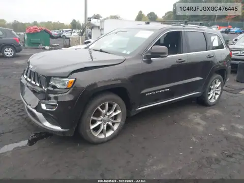 1C4RJFJGXGC476445 — 2016 Jeep Grand Cherokee, фото 3 с аукциона IAAI, Передняя часть
