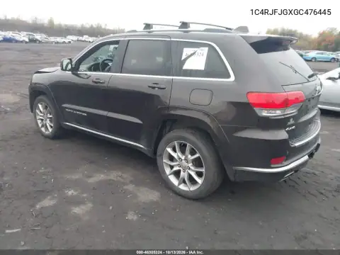 1C4RJFJGXGC476445 — 2016 Jeep Grand Cherokee, фото 4 с аукциона IAAI, Передняя часть
