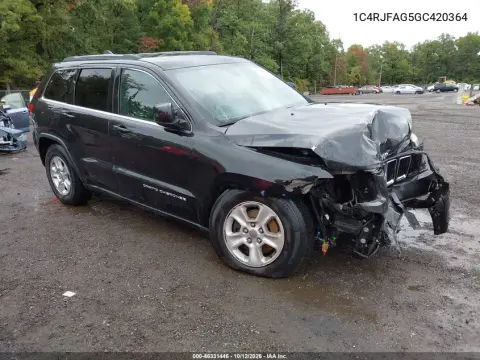1C4RJFAG5GC420364 — 2016 Jeep Grand Cherokee, Передняя часть, фото до ремонта