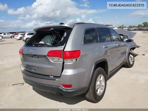 1C4RJEAG4GC422570 — 2016 Jeep Grand Cherokee, фото 4 с аукциона IAAI, Не указано