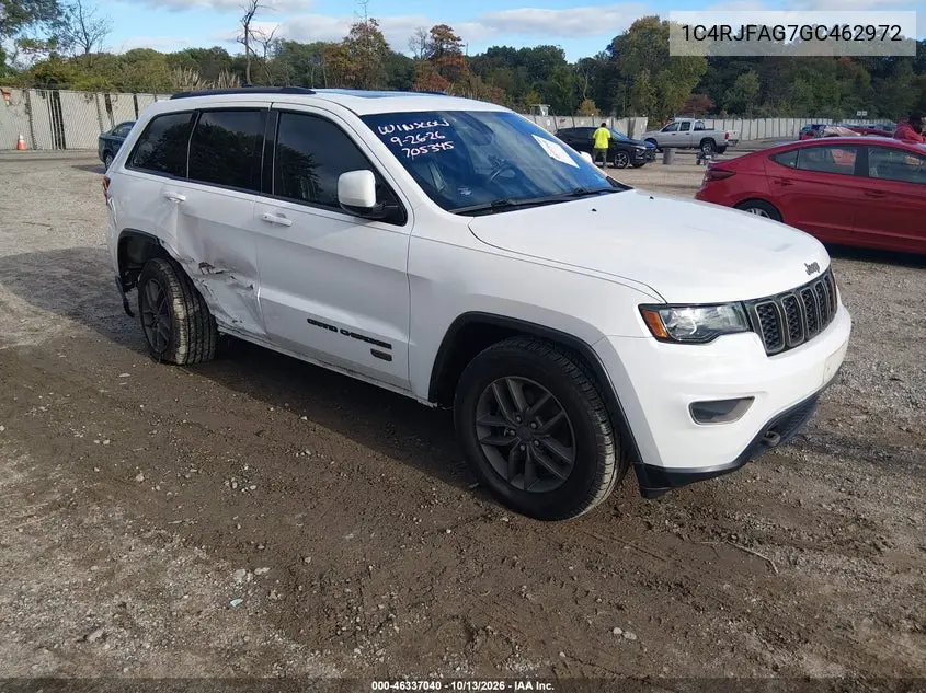 2016 Jeep Grand Cherokee 75Th Anniversary VIN 1C4RJFAG7GC462972 фото 2