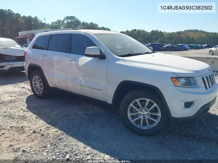1C4RJEAG5GC382502 — 2016 Jeep Grand Cherokee, фото 2 с аукциона IAAI, Естественный износ