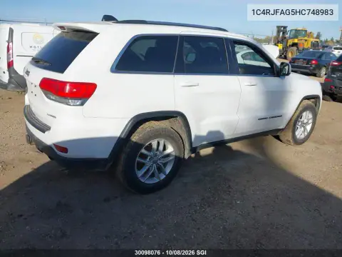 2017 Jeep Grand Cherokee Laredo VIN 1C4RJFAG5HC748983 фото 4