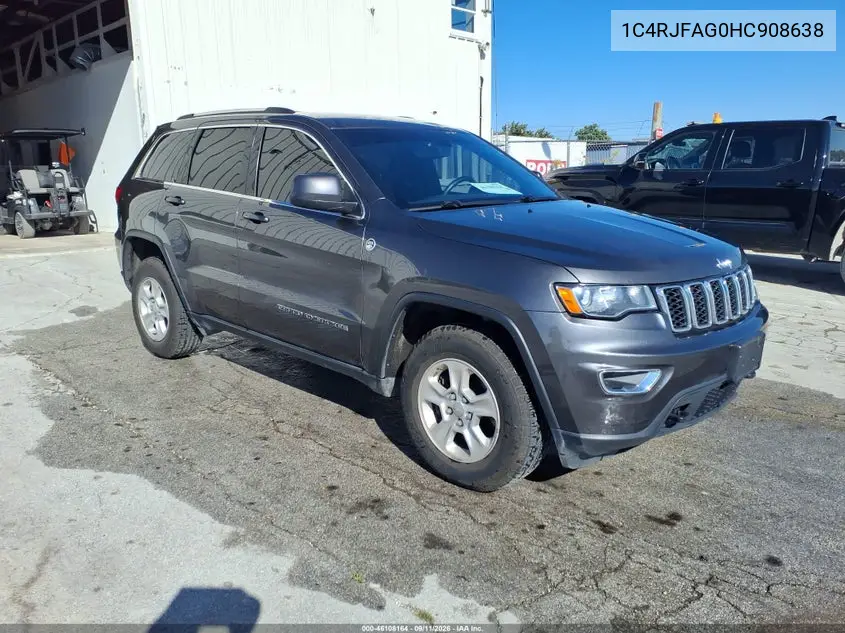 2017 Jeep Grand Cherokee Laredo 4X4 VIN 1C4RJFAG0HC908638 фото 2