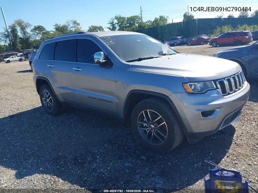2017 Jeep Grand Cherokee Limited 4X2 VIN 1C4RJEBG9HC790484 фото 1