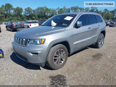 2017 Jeep Grand Cherokee Limited 4X2 VIN 1C4RJEBG9HC790484 фото 2