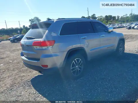 2017 Jeep Grand Cherokee Limited 4X2 VIN 1C4RJEBG9HC790484 фото 4
