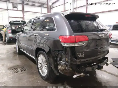 2017 Jeep Grand Cherokee Summit 4X4 VIN 1C4RJFJT7HC751137 фото 4