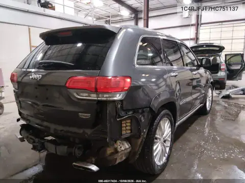 2017 Jeep Grand Cherokee Summit 4X4 VIN 1C4RJFJT7HC751137 фото 5