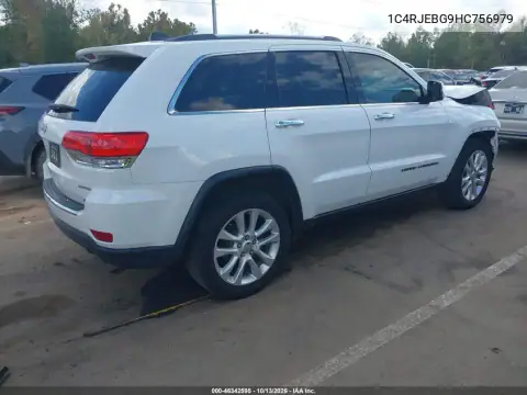 1C4RJEBG9HC756979 — 2017 Jeep Grand Cherokee, фото 5 с аукциона IAAI, Передняя часть справа