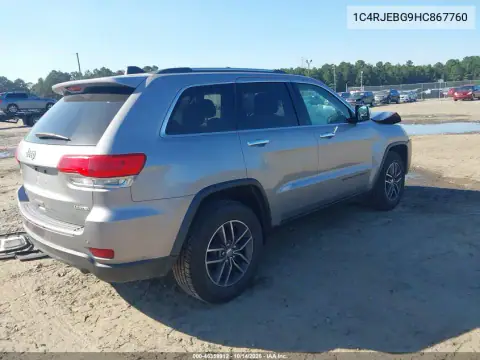 1C4RJEBG9HC867760 — 2017 Jeep Grand Cherokee, фото 5 с аукциона IAAI, Передняя часть