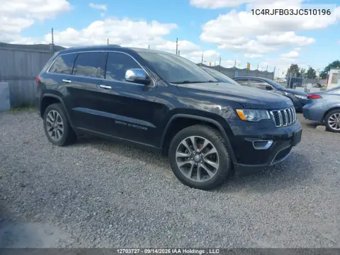 2018 Jeep Grand Cherokee Limited VIN 1C4RJFBG3JC510196 фото 2