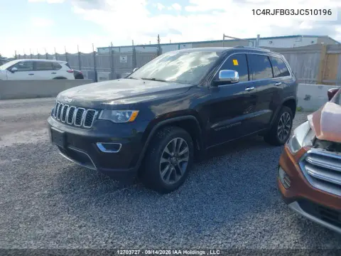 2018 Jeep Grand Cherokee Limited VIN 1C4RJFBG3JC510196 фото 3