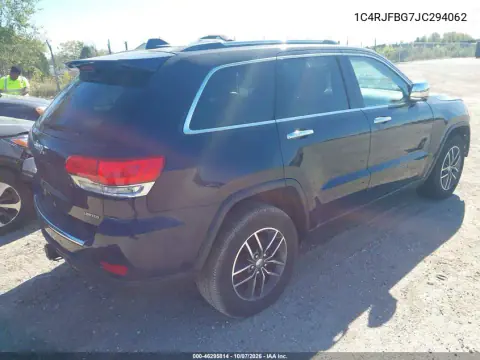 2018 Jeep Grand Cherokee Limited 4X4 VIN 1C4RJFBG7JC294062 фото 5