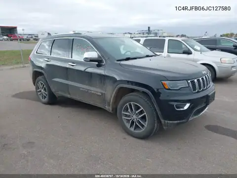 1C4RJFBG6JC127580 — 2018 Jeep Grand Cherokee, Передняя часть, фото до ремонта