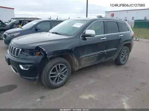 1C4RJFBG6JC127580 — 2018 Jeep Grand Cherokee, фото 3 с аукциона IAAI, Передняя часть