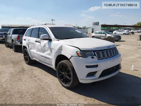 2019 Jeep Grand Cherokee Summit 4X4 VIN 1C4RJFJT1KC748614 фото 2
