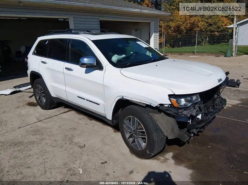 2019 Jeep Grand Cherokee Limited 4X4 VIN 1C4RJFBG2KC526522 фото 2