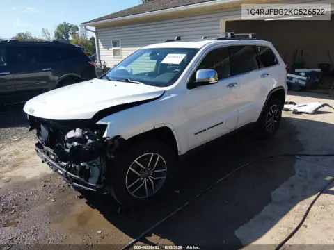 2019 Jeep Grand Cherokee Limited 4X4 VIN 1C4RJFBG2KC526522 фото 3