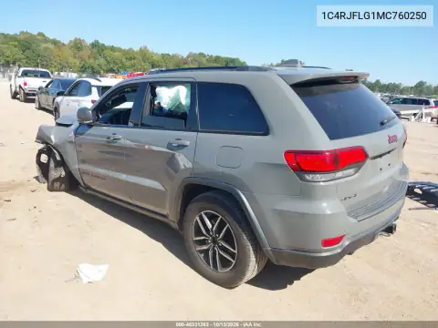 1C4RJFLG1MC760250 — 2021 Jeep Grand Cherokee, фото 4 с аукциона IAAI, Передняя часть