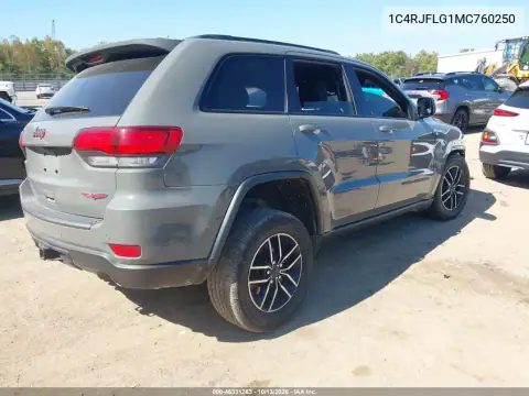1C4RJFLG1MC760250 — 2021 Jeep Grand Cherokee, фото 5 с аукциона IAAI, Передняя часть