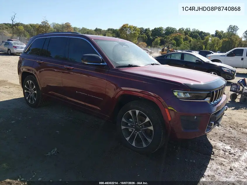 2023 Jeep Grand Cherokee Overland 4X4 VIN 1C4RJHDG8P8740868 фото 2