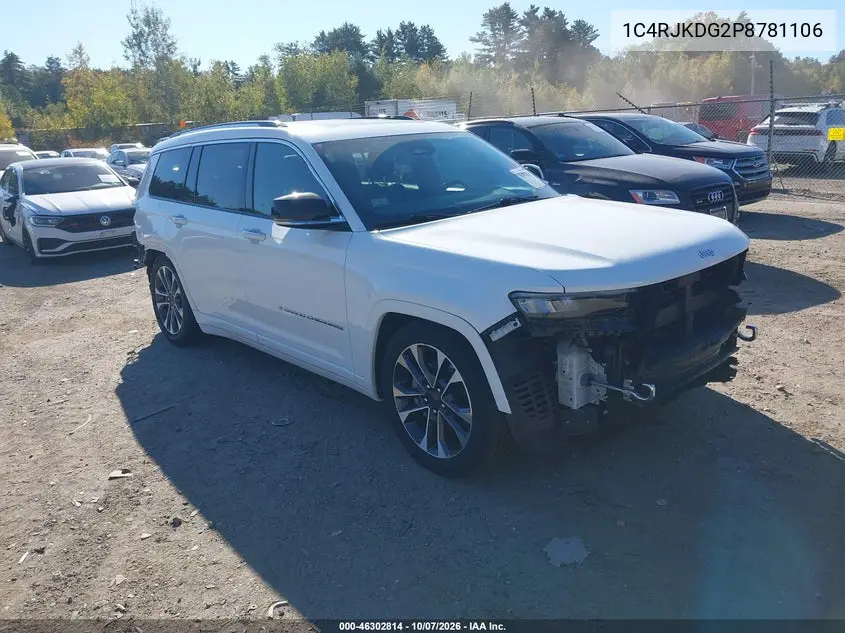 2023 Jeep Grand Cherokee L Overland 4X4 VIN 1C4RJKDG2P8781106 фото 2