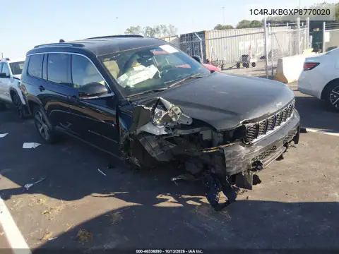 1C4RJKBGXP8770020 — 2023 Jeep Grand Cherokee, Передняя часть, фото до ремонта