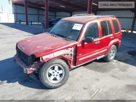2007 Jeep Liberty Sport VIN 1J4GL48K67W566846 фото 3
