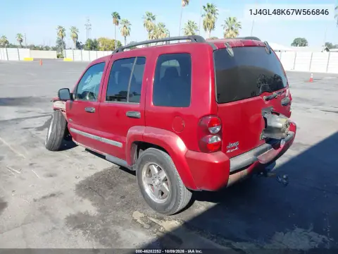2007 Jeep Liberty Sport VIN 1J4GL48K67W566846 фото 4
