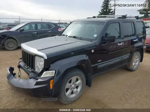 2010 Jeep Liberty Sport VIN 1J4PN2GK3AW116952 фото 2