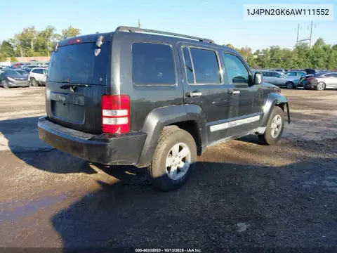 2010 Jeep Liberty Sport VIN 1J4PN2GK6AW111552 фото 5
