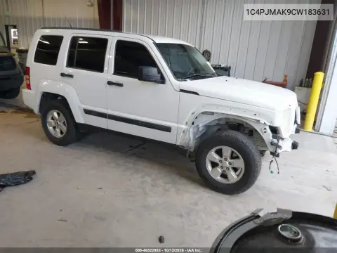 1C4PJMAK9CW183631 — 2012 Jeep Liberty (North America), Передняя часть, фото до ремонта