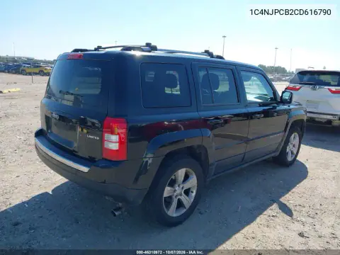 2012 Jeep Patriot Limited VIN 1C4NJPCB2CD616790 фото 4
