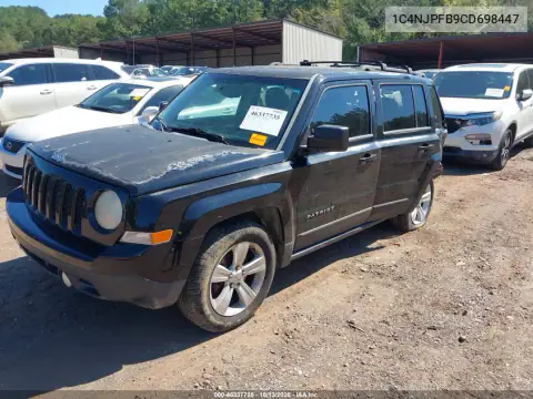 2012 Jeep Patriot Latitude VIN 1C4NJPFB9CD698447 фото 3