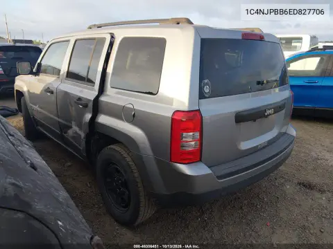 2014 Jeep Patriot Sport VIN 1C4NJPBB6ED827706 фото 4