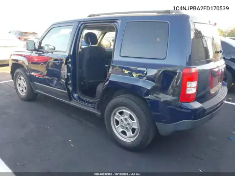 1C4NJPBA2FD170539 — 2015 Jeep Liberty (Patriot), фото 3 с аукциона IAAI, Боковая часть